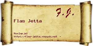 Flas Jetta névjegykártya